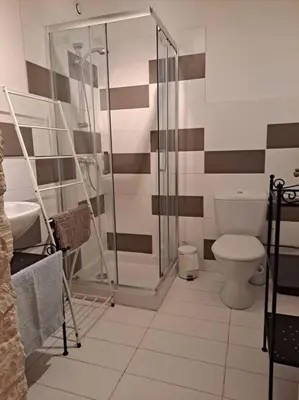 Salle de bains dans l'établissement Le Clos du Tilleul