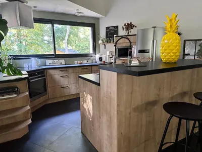 Cuisine ou kitchenette dans l'établissement LOFT au calme proche ZOO