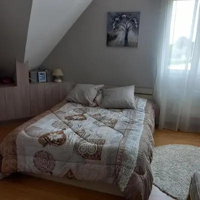Un ou plusieurs lits dans un hébergement de l'établissement 4 Chambres et dortoir 5x90