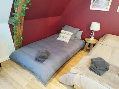 Un ou plusieurs lits dans un hébergement de l'établissement Le Petit Domaine - Centre Ville