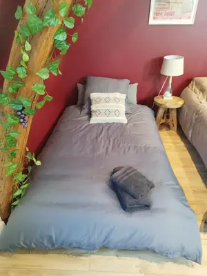 Un ou plusieurs lits dans un hébergement de l'établissement Le Petit Domaine - Centre Ville
