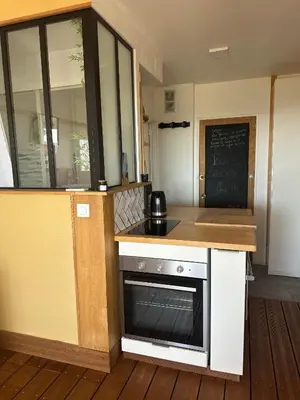 Cuisine ou kitchenette dans l'établissement Studio idéal pour Beauval