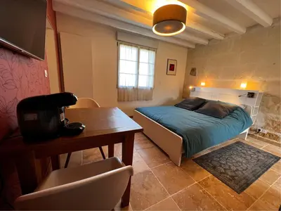 Coin salon dans l'établissement La Petite Gendronnière