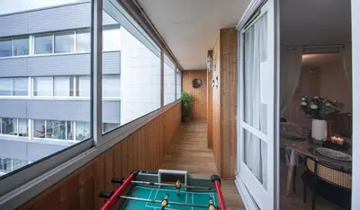 Plan de l'établissement Appartement avec Rétroprojecteur, Babyboot avec belle vue et proche gare