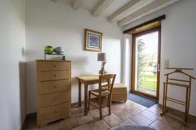 Cuisine ou kitchenette dans l'établissement Maison de campagne au Domaine