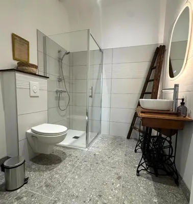 Salle de bains dans l'établissement Studio Lumière - Pause lumineuse à 5 min du Zoo