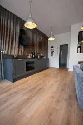 Cuisine ou kitchenette dans l'établissement Studio Lumière - Pause lumineuse à 5 min du Zoo