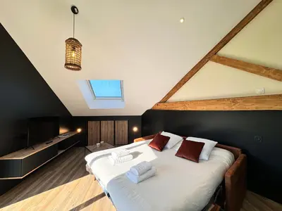 Un ou plusieurs lits dans un hébergement de l'établissement Une nuit sous les étoiles - Vieux mans - 2 pers