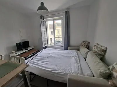 Un ou plusieurs lits dans un hébergement de l'établissement Chamaillard 1, calme, draps fournis