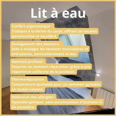 Plan de l'établissement Dormez Flottant Lit à Eau La Pause Longuéenne