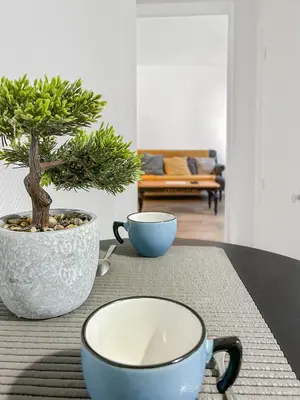 Coin salon dans l'établissement Moderne et Cosy au coeur de Tours