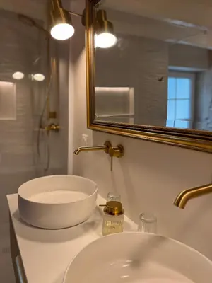 Salle de bains dans l'établissement Évasion champêtre