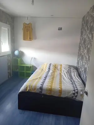 Un ou plusieurs lits dans un hébergement de l'établissement Maison proche du circuit des 24h du Mans