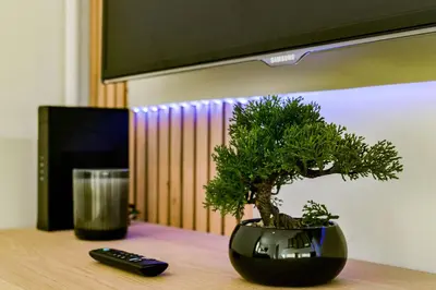 Télévision ou salle de divertissement dans l'établissement Le Mirage Des Sables - Parking - Netflix