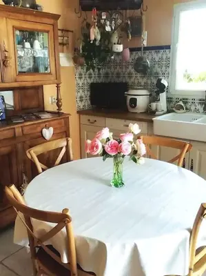 Cuisine ou kitchenette dans l'établissement La Desirade