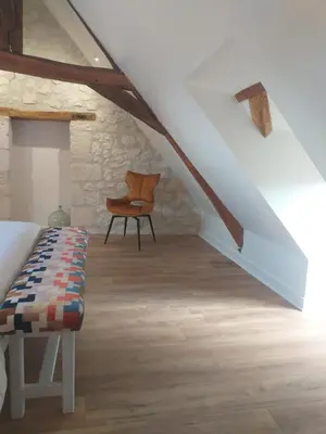 Coin salon dans l'établissement Au jardin de Florentine