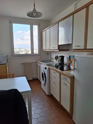 Cuisine ou kitchenette dans l'établissement appartement lumineux