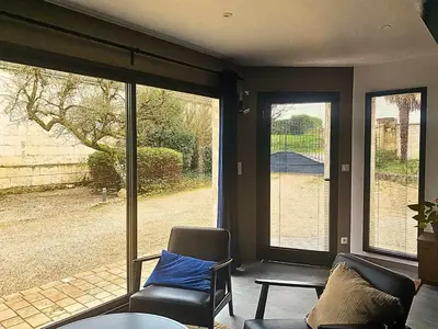 Coin salon dans l'établissement L'Atelier du Canton proche Châteaux de la Loire et Beauval
