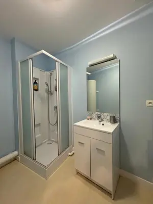 Salle de bains dans l'établissement Escale 21