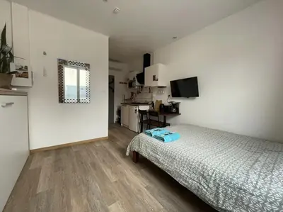 Télévision ou salle de divertissement dans l'établissement Studio Cosy renove 2023 avec garage