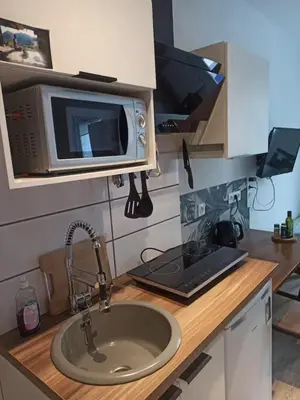 Cuisine ou kitchenette dans l'établissement Studio Cosy renove 2023 avec garage
