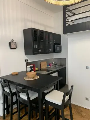 Cuisine ou kitchenette dans l'établissement Studio cœur de ville