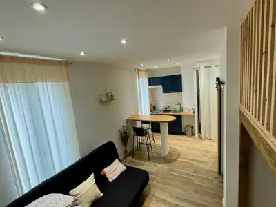 Cuisine ou kitchenette dans l'établissement Studio Cosy, 2 pas Gare de Tours