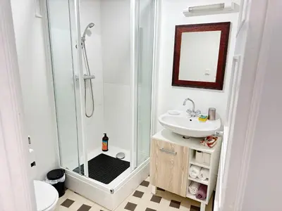 Salle de bains dans l'établissement Escale 31