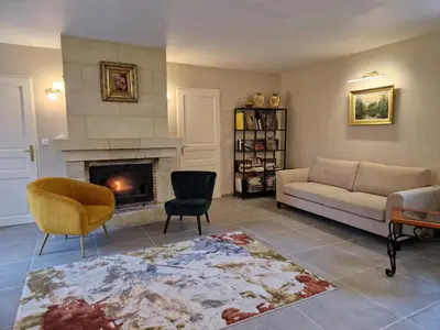 Coin salon dans l'établissement Suite supérieure