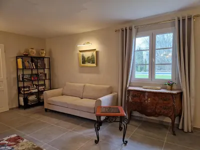 Coin salon dans l'établissement Suite supérieure