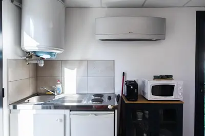 Cuisine ou kitchenette dans l'établissement Le petit répit châteaux Islette -Azay - CNPE