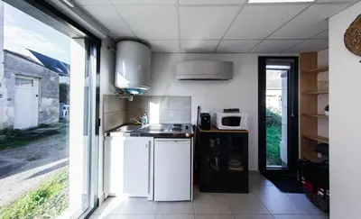Cuisine ou kitchenette dans l'établissement Le petit répit châteaux Islette -Azay - CNPE