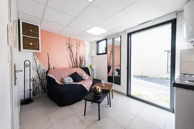 Coin salon dans l'établissement Le petit répit châteaux Islette -Azay - CNPE