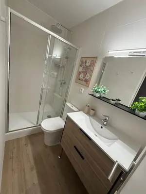 Salle de bains dans l'établissement Mont'Bohème