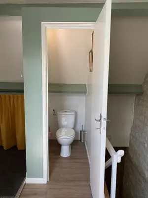 Salle de bains dans l'établissement Le Refuge des Châteaux