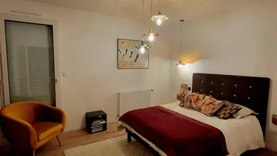 Un ou plusieurs lits dans un hébergement de l'établissement Villa Croisette