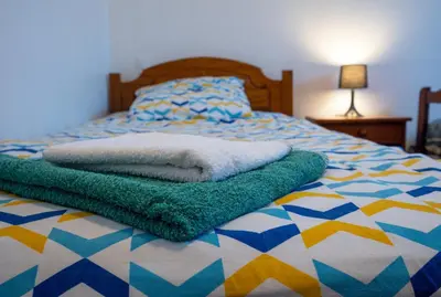 Un ou plusieurs lits dans un hébergement de l'établissement La Maison à Côté - 6 couchages