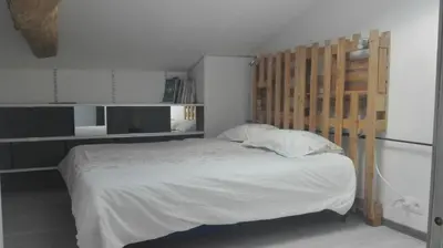 Un ou plusieurs lits dans un hébergement de l'établissement Maison rénovée en tuffeau
