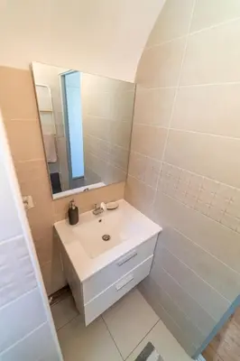 Salle de bains dans l'établissement La Vallée de la Loire Hypercentre 5min