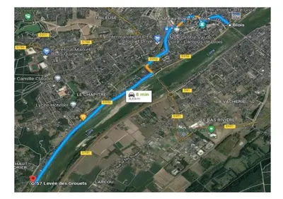 Plan de l'établissement La Vallée de la Loire Hypercentre 5min