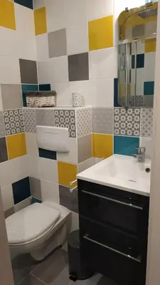 Salle de bains dans l'établissement Jolie Studette au calme 10 min de Tours centre