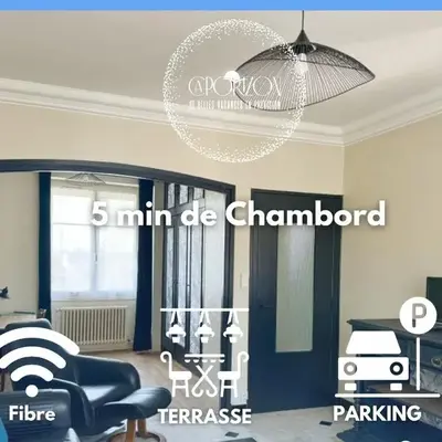 Grande Maison-5 min de Chambord-3 chambres-Loire à vélo 100 m- 10 min de Blois