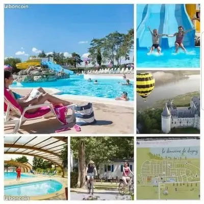 Piscine de l'établissement Joli mobilhome 7 places, 3 chambres Blois Amboise Piscine ou située à proximité