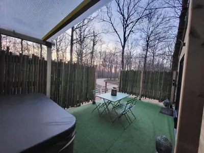 Jardin de l'établissement Cabanes en Loire, Gite & SPA en pleine nature