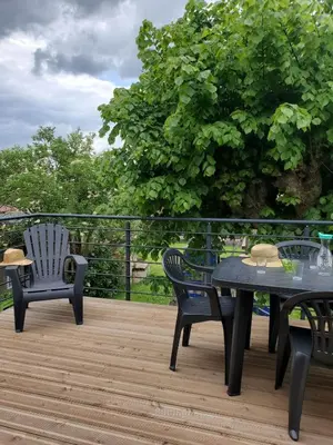 Balcon ou terrasse dans l'établissement Gîte Studio 4 à 6 personnes