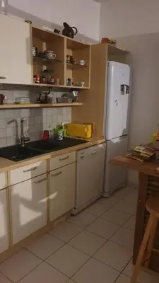 Cuisine ou kitchenette dans l'établissement L'ébène - Chez L'habitant