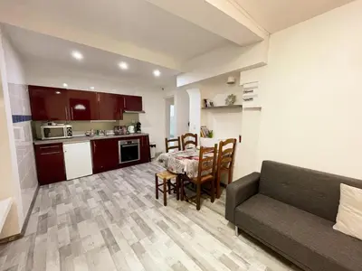 Cuisine ou kitchenette dans l'établissement Studio au cœur d'Amboise pour 2 pers, vue sur château - FR-1-381-609