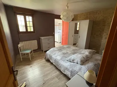 Un ou plusieurs lits dans un hébergement de l'établissement le Gite de la Bergerie