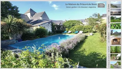 Piscine de l'établissement La Maison du Prieuré de Bocé ou située à proximité
