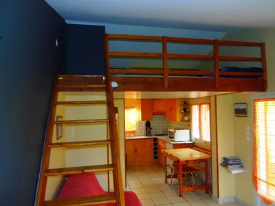 Cuisine ou kitchenette dans l'établissement a 10 mn d Angers petite maison indépendante